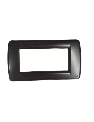 Vimar 16764.44 Rondo' Plate 4 Modules Technopolymer Rosewood